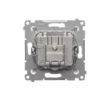 Simon 54 WMDA-02100x-011 Gniazdo antenowe R-TV przelotowe (moduł), tłumienie TV i R 10 dB; biały