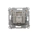 Simon 54 WMDA-02100x-041 Gniazdo antenowe R-TV przelotowe (moduł), tłumienie TV i R 10 dB; kremowy