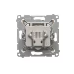 Simon 54 WMDA-02100x-044 Gniazdo antenowe R-TV przelotowe (moduł), tłumienie TV i R 10 dB; złoty mat