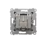 Simon 54 WMDA-02100x-048 Gniazdo antenowe R-TV przelotowe (moduł), tłumienie TV i R 10 dB; antracyt