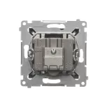 Simon 54 WMDA-02018z-048 Gniazdo antenowe R-TV-SAT przelotowe (moduł); antracyt