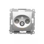 Simon 54 WMDA-06xxxx-043 Gniazdo R-TV-DATA (moduł); srebrny mat