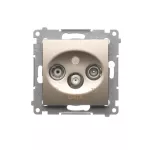 Simon 54 WMDA-06xxxx-044 Gniazdo R-TV-DATA (moduł); złoty mat