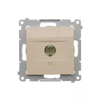 Simon 54 WMDA-01000x-041 Gniazdo antenowe TV pojedyncze (moduł). Do instalacji indywidualnych; kremowy