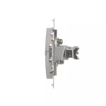 Simon 54 WMDA-01000x-043 Gniazdo antenowe TV pojedyncze (moduł). Do instalacji indywidualnych; srebrny mat