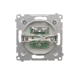 Simon 54 WMDA-01000x-043 Gniazdo antenowe TV pojedyncze (moduł). Do instalacji indywidualnych; srebrny mat