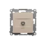 Simon 54 WMDA-05xxxx-041 Gniazdo antenowe SAT pojedyncze (moduł). Do instalacji indywidualnych; kremowy