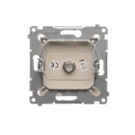 Simon 54 WMDA-05xxxx-041 Gniazdo antenowe SAT pojedyncze (moduł). Do instalacji indywidualnych; kremowy