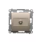 Simon 54 WMDA-05xxxx-044 Gniazdo antenowe SAT pojedyncze (moduł). Do instalacji indywidualnych; złoty mat