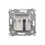 Simon 54 WMDG-01000x-011 Gniazdo głośnikowe 1-krotne z polem opisowym (moduł). Przekrój przewodów dla wejścia i wyjścia 2,5 mm2; biały