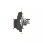 Simon 54 WMDG-02000x-048 Gniazdo głośnikowe 2-krotne z polem opisowym (moduł). Przekrój przewodów dla wejścia i wyjścia 2,5 mm2; antracyt