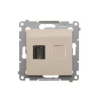 Simon 54 WMDH-0XXXX1-041 Gniazdo HDMI (moduł); kremowy