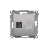 Simon 54 WMDH-0XXXX1-043 Gniazdo HDMI (moduł); srebrny mat