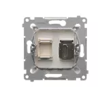 Simon 54 WMDH-0XXXX1-044 Gniazdo HDMI (moduł); złoty mat