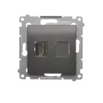 Simon 54 WMDH-0XXXX1-048 Gniazdo HDMI (moduł); antracyt
