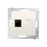 Simon 54 WMDT-0010xx-041 Gniazdo telefoniczne pojedyncze RJ12 (moduł); kremowy