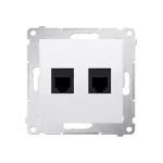 Simon 54 WMDT-0020xx-011 Gniazdo telefoniczne podwójne RJ12 (moduł); biały