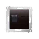 Simon 54 WMDK-0610xx-048 Gniazdo komputerowe pojedyncze RJ45 kategoria 6 z przesłoną przeciwkurzową (moduł); antracyt