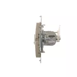 Simon 54 WMDK-0630xx-044 Gniazdo komputerowe pojedyncze RJ45 kategoria 6, ekranowane z przesłoną przeciwkurzową (moduł); złoty mat