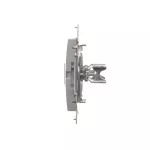 Simon 54 WMDK-P2xxxx-043 Pokrywa gniazd teleinformatycznych na Keystone płaska podwójna (moduł); srebrny mat