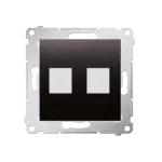 Simon 54 WMDK-P2xxxx-048 Pokrywa gniazd teleinformatycznych na Keystone płaska podwójna (moduł); antracyt