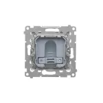 Simon 54 WMDB-0B1xxx-043 Przyłącze kabla (moduł); srebrny mat