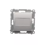 Simon 54 WMDZ-611xx1-043 Zaślepka ramki (moduł). Mocowanie za pomocą łapek lub wkrętów; srebrny mat