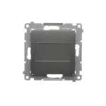 Simon 54 WMDZ-611xx1-048 Zaślepka ramki (moduł). Mocowanie za pomocą łapek lub wkrętów; antracyt