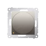 Simon 54 WMDS-004xL2-044 Ściemniacz obrotowy dwubiegunowy do LED ściemnialnych 230V (moduł) 5-215W; złoty mat Wymagana instalacja 4-przewodowa