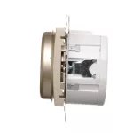 Simon 54 WMDS-004xL2-044 Ściemniacz obrotowy dwubiegunowy do LED ściemnialnych 230V (moduł) 5-215W; złoty mat Wymagana instalacja 4-przewodowa