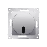 Simon 54 WMDS-007x0x-043 Ściemniacz naciskowy i zdalnie sterowany (moduł) 20–500 W; srebrny mat