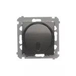 Simon 54 WMDS-007x0x-048 Ściemniacz naciskowy i zdalnie sterowany (moduł) 20–500 W; antracyt