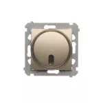 Simon 54 WMDC-008N0P-044 Łącznik z opóźnieniem wyłaczenia z przekaźnikiem (moduł) 8(2) A, 230V~; złoty mat Wymagana instalacja 3-przewodowa