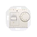 Simon 54 WMDR-02xxxx-041 Regulator temperatury z czujnikiem wewnętrznym (moduł) 16(2) A, 230V~. Montaż na wkręty; kremowy