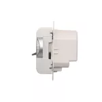 Simon 54 WMDR-02xxxx-043 Regulator temperatury z czujnikiem wewnętrznym (moduł) 16(2) A, 230V~. Montaż na wkręty; srebrny mat