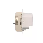 Simon 54 WMDR-02xxxx-044 Regulator temperatury z czujnikiem wewnętrznym (moduł) 16(2) A, 230V~. Montaż na wkręty; złoty mat