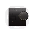 Simon 54 WMDR-02xxxx-048 Regulator temperatury z czujnikiem wewnętrznym (moduł) 16(2) A, 230V~. Montaż na wkręty; antracyt