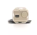 Simon 54 WMDR-01xxxx-044 Regulator temperatury z czujnikiem zewnętrznym (moduł) 16(2) A, 230V~. W komplecie czujnik zewnętrzny (sonda). Montaż na wkręty; złoty mat