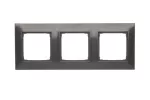 Simon 54 Premium WMDZ-0130xx-048 Ramka 3-krotna PREMIUM IP20 / IP44; antracyt