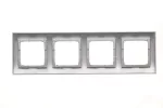 Simon 54 Premium WMDZ-0140xx-043 Ramka 4-krotna PREMIUM IP20 / IP44; srebrny mat