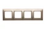 Simon 54 Premium WMDZ-0140xx-044 Ramka 4-krotna PREMIUM IP20 / IP44; złoty mat