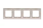 Simon 54 Premium WMDZ-0140xx-044 Ramka 4-krotna PREMIUM IP20 / IP44; złoty mat