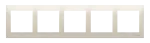 Simon 54 Premium WMDZ-0150xx-041 Ramka 5-krotna PREMIUM IP20 / IP44; kremowy
