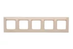 Simon 54 Premium WMDZ-0150xx-041 Ramka 5-krotna PREMIUM IP20 / IP44; kremowy