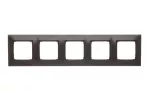 Simon 54 Premium WMDZ-0150xx-046 Ramka 5-krotna PREMIUM IP20 / IP44; brąz mat