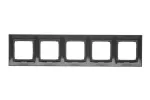 Simon 54 Premium WMDZ-0150xx-046 Ramka 5-krotna PREMIUM IP20 / IP44; brąz mat