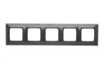 Simon 54 Premium WMDZ-0150xx-048 Ramka 5-krotna PREMIUM IP20 / IP44; antracyt