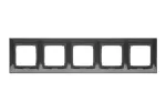 Simon 54 Premium WMDZ-0150xx-048 Ramka 5-krotna PREMIUM IP20 / IP44; antracyt