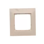 Simon 54 Premium WMDZ-0110xK-041 Ramka 1-krotna PREMIUM do puszek karton-gips IP20 / IP44; kremowy