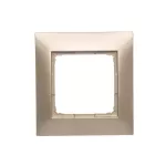 Simon 54 Premium WMDZ-0110xK-044 Ramka 1-krotna PREMIUM do puszek karton-gips IP20 / IP44; złoty mat